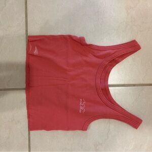 Coral Pink Tank Top “Seek Bliss” (Small stain)